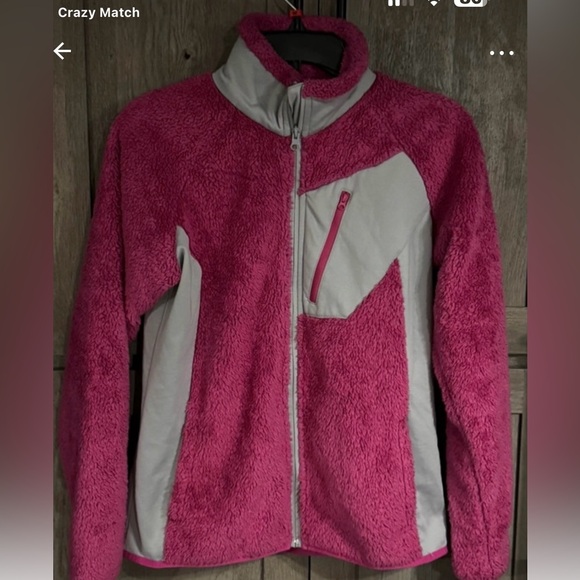 Columbia Sz M Pink/Gray Fleece Jacket VGUC 😊😊 - Picture 1 of 10